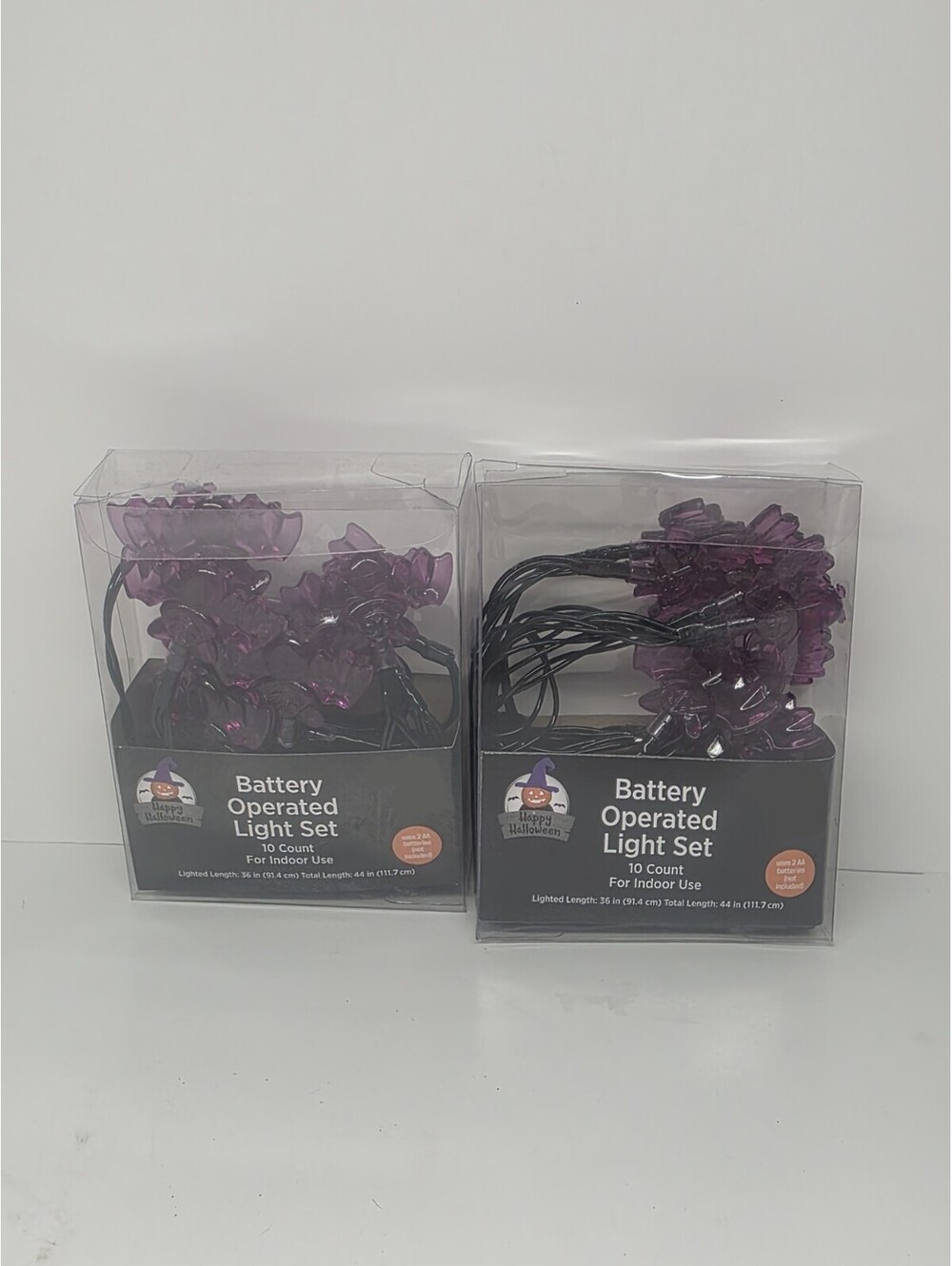 Halloween 10 Count Battery Operated Bat Lights - New 2 Pack